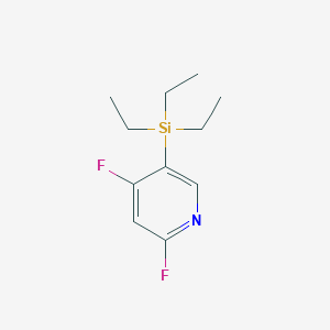 2,4-Difluoro-5-(triethylsilyl)pyridine