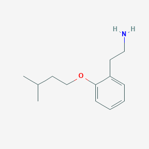 B1419046 2-[2-(3-Methylbutoxy)phenyl]ethanamine CAS No. 1179153-30-0