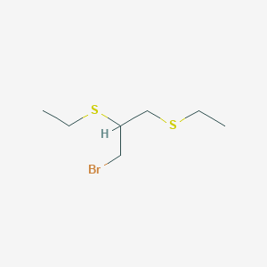 1-Bromo-2,3-bis(ethylsulfanyl)propane