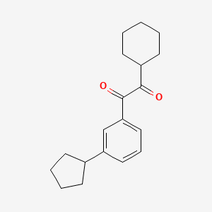 1-Cyclohexyl-2-(3-cyclopentylphenyl)ethane-1,2-dione