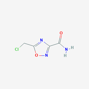 B1419050 5-(Chloromethyl)-1,2,4-oxadiazole-3-carboxamide CAS No. 34879-29-3