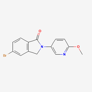 molecular formula C14H11BrN2O2 B14190511 5-Bromo-2-(6-methoxypyridin-3-yl)-2,3-dihydro-1H-isoindol-1-one CAS No. 918331-61-0