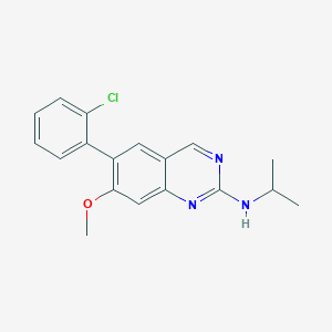 molecular formula C18H18ClN3O B14190512 2-Quinazolinamine, 6-(2-chlorophenyl)-7-methoxy-N-(1-methylethyl)- CAS No. 914391-47-2