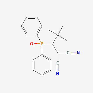 [1-(Diphenylphosphoryl)-2,2-dimethylpropyl]propanedinitrile