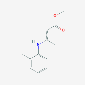 molecular formula C12H15NO2 B14190545 Methyl 3-(2-methylanilino)but-2-enoate CAS No. 920312-56-7