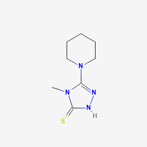 molecular formula C8H14N4S B14190561 4-Methyl-5-(piperidin-1-yl)-2,4-dihydro-3H-1,2,4-triazole-3-thione CAS No. 848080-04-6