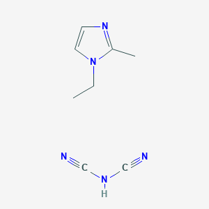 molecular formula C8H11N5 B14190566 Cyanocyanamide;1-ethyl-2-methylimidazole CAS No. 833480-22-1