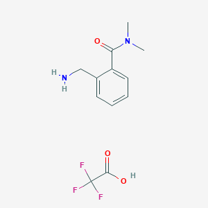 molecular formula C12H15F3N2O3 B14190573 2-(Aminomethyl)-n,n-dimethylbenzamide trifluoroacetic acid salt CAS No. 918812-28-9