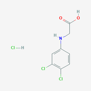 2-(3,4-Dichloroanilino)acetic acid;hydrochloride