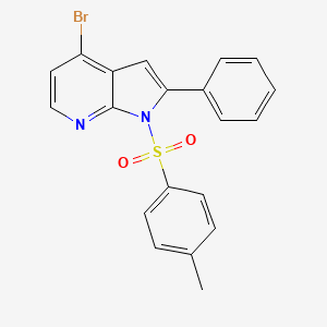 1H-Pyrrolo[2,3-b]pyridine, 4-bromo-1-[(4-methylphenyl)sulfonyl]-2-phenyl-