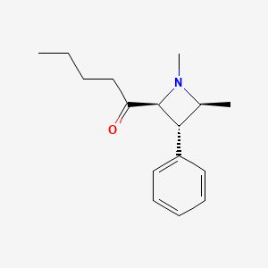 1-[(2S,3S,4S)-1,4-dimethyl-3-phenylazetidin-2-yl]pentan-1-one