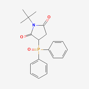 1-tert-Butyl-3-(diphenylphosphoryl)pyrrolidine-2,5-dione