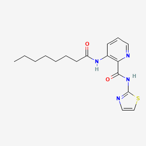 3-(Octanoylamino)-N-(1,3-thiazol-2-yl)pyridine-2-carboxamide