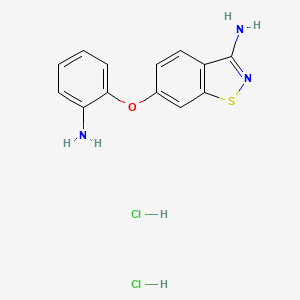 molecular formula C13H13Cl2N3OS B1419063 6-(2-氨基苯氧基)-1,2-苯并噻唑-3-胺二盐酸盐 CAS No. 613263-00-6