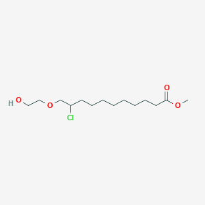 molecular formula C14H27ClO4 B14190634 Methyl 10-chloro-11-(2-hydroxyethoxy)undecanoate CAS No. 918890-64-9