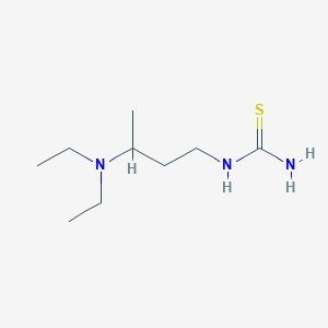 molecular formula C9H21N3S B14190641 N-[3-(Diethylamino)butyl]thiourea CAS No. 928122-16-1