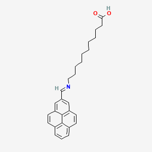 11-{(E)-[(Pyren-2-yl)methylidene]amino}undecanoic acid