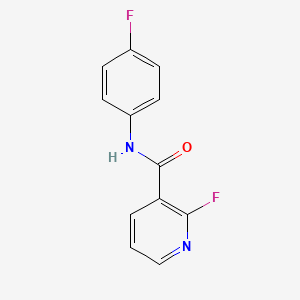 molecular formula C12H8F2N2O B14190646 2-Fluoro-N-(4-fluorophenyl)pyridine-3-carboxamide CAS No. 920986-87-4