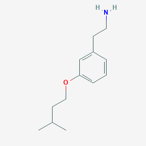 molecular formula C13H21NO B1419065 2-[3-(3-Methylbutoxy)phenyl]ethanamine CAS No. 1178489-28-5
