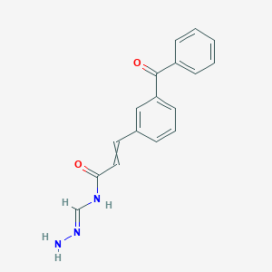 3-(3-benzoylphenyl)-N-[(E)-hydrazinylidenemethyl]prop-2-enamide