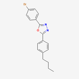 2-(4-Bromophenyl)-5-(4-butylphenyl)-1,3,4-oxadiazole