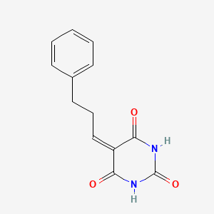 molecular formula C13H12N2O3 B14190662 5-(3-Phenylpropylidene)pyrimidine-2,4,6(1H,3H,5H)-trione CAS No. 837371-05-8