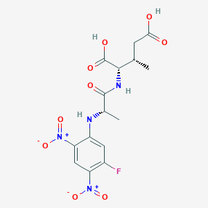 molecular formula C15H17FN4O9 B14190668 N-(5-Fluoro-2,4-dinitrophenyl)-L-alanyl-(3S)-3-methyl-L-glutamic acid CAS No. 922191-77-3