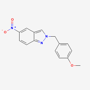 molecular formula C15H13N3O3 B1419070 2-(4-Methoxybenzyl)-5-nitro-2H-indazole CAS No. 1178903-41-7