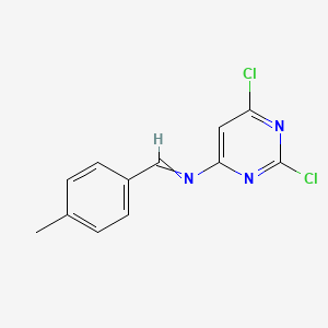 N-(2,6-Dichloropyrimidin-4-yl)-1-(4-methylphenyl)methanimine