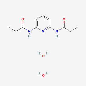 N-[6-(propanoylamino)pyridin-2-yl]propanamide;dihydrate