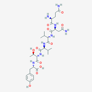 molecular formula C32H50N8O11 B14190722 L-Glutaminyl-L-asparaginyl-L-valyl-L-valyl-L-threonyl-L-tyrosine CAS No. 920015-15-2