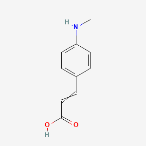 molecular formula C10H11NO2 B14190727 3-[4-(Methylamino)phenyl]prop-2-enoic acid CAS No. 925916-56-9