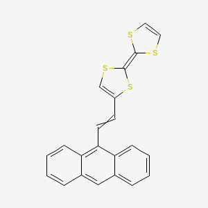 4-[2-(Anthracen-9-YL)ethenyl]-2-(2H-1,3-dithiol-2-ylidene)-2H-1,3-dithiole