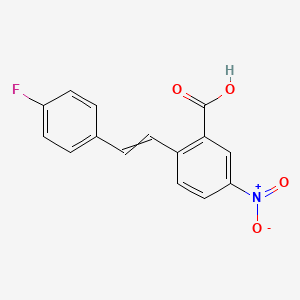 2-[2-(4-Fluorophenyl)ethenyl]-5-nitrobenzoic acid