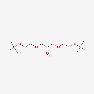 molecular formula C15H32O5 B14190771 2,2,14,14-Tetramethyl-3,6,10,13-tetraoxapentadecan-8-ol CAS No. 834861-01-7