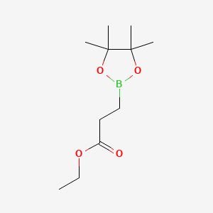 molecular formula C11H21BO4 B1419078 3-(4,4,5,5-四甲基-1,3,2-二氧杂硼环-2-基)丙酸乙酯 CAS No. 302577-73-7