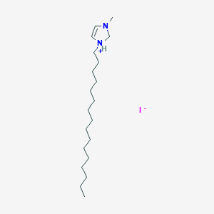 molecular formula C20H41IN2 B14190781 1-Hexadecyl-3-methyl-2,3-dihydro-1H-imidazol-1-ium iodide CAS No. 878550-42-6
