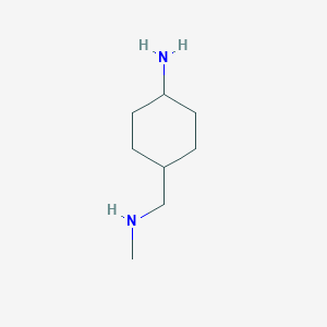 molecular formula C8H18N2 B1419079 4-[(Methylamino)methyl]cyclohexan-1-amine CAS No. 1206679-47-1