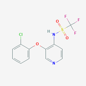 N-[3-(2-chlorophenoxy)-4-pyridinyl]trifluoromethanesulfonamide