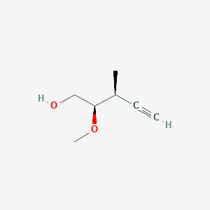 molecular formula C7H12O2 B14190798 (2R,3S)-2-methoxy-3-methylpent-4-yn-1-ol CAS No. 917878-59-2