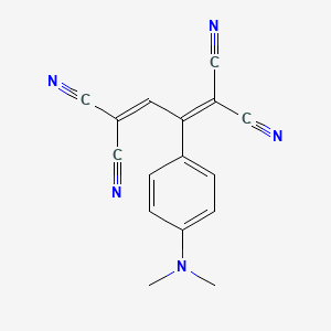 molecular formula C16H11N5 B14190804 2-[4-(Dimethylamino)phenyl]buta-1,3-diene-1,1,4,4-tetracarbonitrile CAS No. 848749-40-6