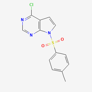 molecular formula C13H10ClN3O2S B1419081 4-Chloro-7-tosyl-7H-pyrrolo[2,3-d]pyrimidine CAS No. 479633-63-1