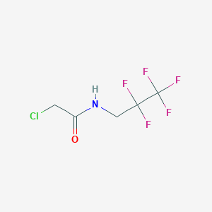 molecular formula C5H5ClF5NO B14190825 2-Chloro-N-(2,2,3,3,3-pentafluoropropyl)acetamide CAS No. 919477-89-7