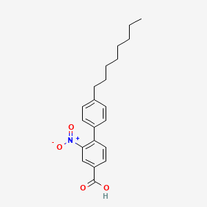 2-Nitro-4'-octyl[1,1'-biphenyl]-4-carboxylic acid