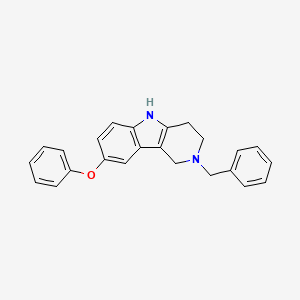 1H-Pyrido[4,3-b]indole, 2,3,4,5-tetrahydro-8-phenoxy-2-(phenylmethyl)-