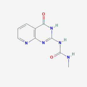 molecular formula C9H9N5O2 B14190848 N-Methyl-N'-(4-oxo-1,4-dihydropyrido[2,3-d]pyrimidin-2-yl)urea CAS No. 873795-60-9