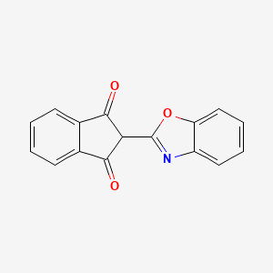 molecular formula C16H9NO3 B14190870 2-(1,3-Benzoxazol-2-yl)-1H-indene-1,3(2H)-dione CAS No. 918158-20-0