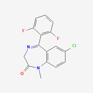 molecular formula C16H11ClF2N2O B1419089 地氟安定 CAS No. 39080-67-6