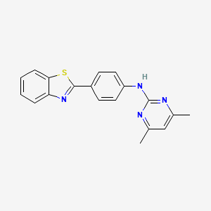 N-[4-(1,3-Benzothiazol-2-yl)phenyl]-4,6-dimethylpyrimidin-2-amine