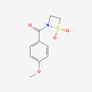 1,2-Thiazetidine, 2-(4-methoxybenzoyl)-, 1,1-dioxide